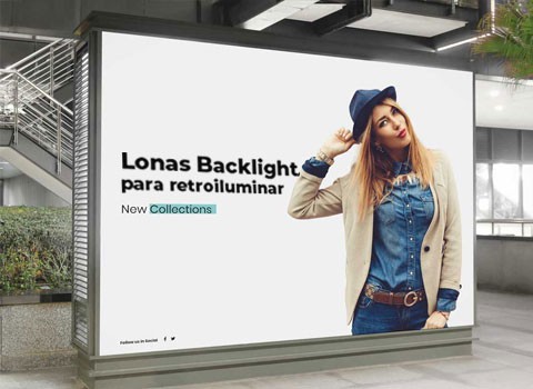 Lona Backlight Solvente - Sem Acabamento