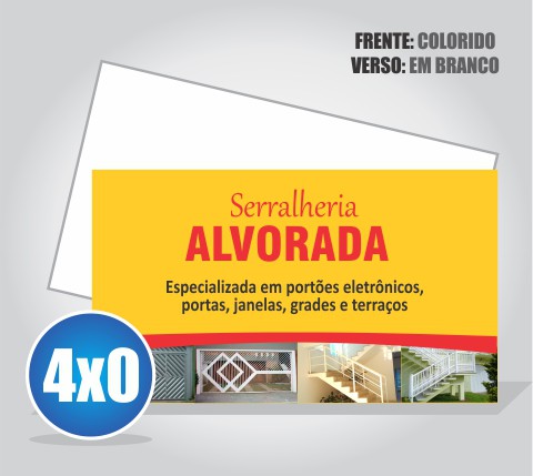 Cartão de Visita - Brilho Total 4/0 - 27x5