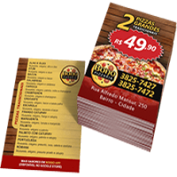 Panfleto Couchê 70g - 14x20 - 4x4