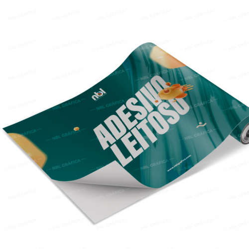 Adesivo Fosco Solvente - Com Refile